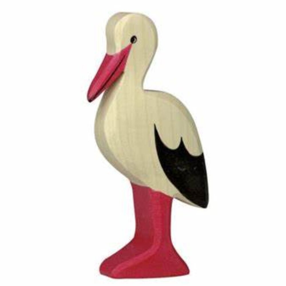 NWT Holztiger Wooden Toy Stork